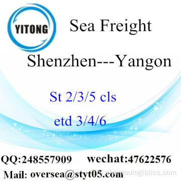 Shenzhen Port LCL Consolidatie Naar Yangon